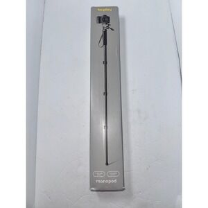Heyday Monopod Extendable 63 in. GoPro Mount Phone Clip Quick Release Plate